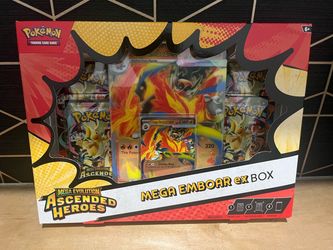 Pokemon Mega Evolution Ascended Hero’s Mega Emboar ex Box