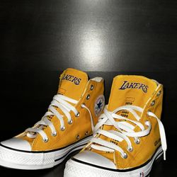 Converse Chuck Taylor Los Angeles Lakers Basketball Sneakers Size 7 Mens 9 Womens NEW