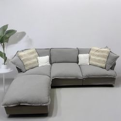Brand New Light Gray Cloud Sectional 