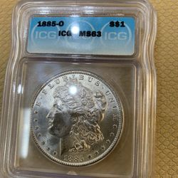 1885 O Morgan Silver Dollar Uncirculated 