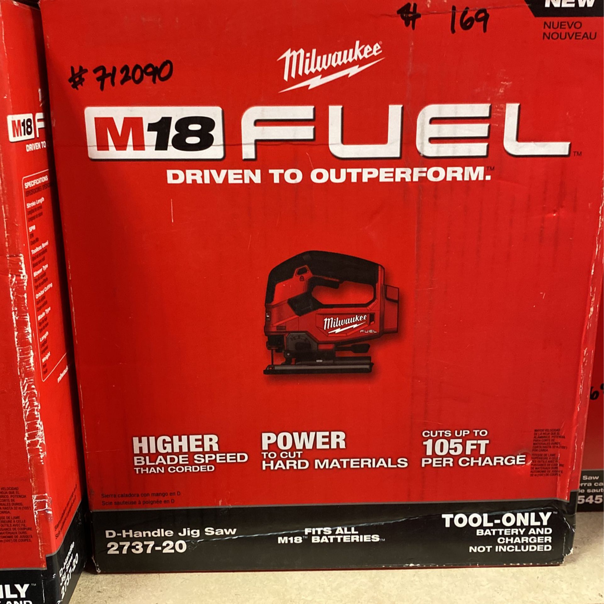 Milwaukee M18 Fuel D-handle Jig Saw 