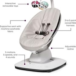 4moms MamaRoo Multi-Motion Baby Swing, Bluetooth Enabled with 5 Unique Motions