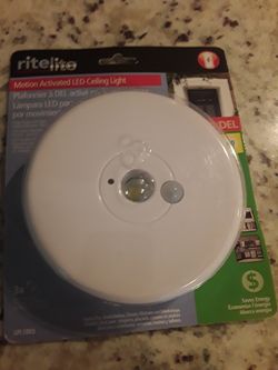Rite light motion activated led ceiling light