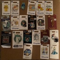 Disney Pins On Backers (read desc.)