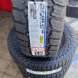 265/70r17 falken wildpeak AT3W set of new tires set de llantas nuevas