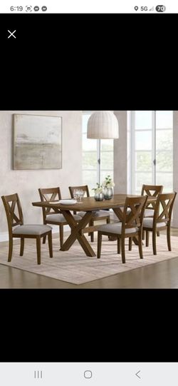 Bryce Dining Table and 6 Chairs - new never used