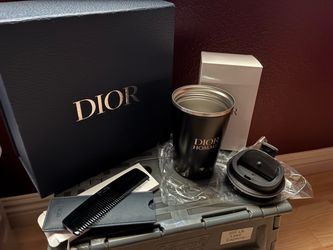 DIOR stainless steel TUMBLER & COMB