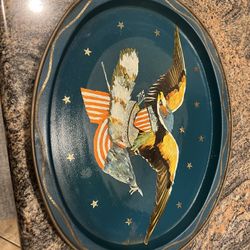 American Eagle metal serving tray