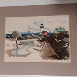 Lighthouse Cross-stitch Picture 16.5x13