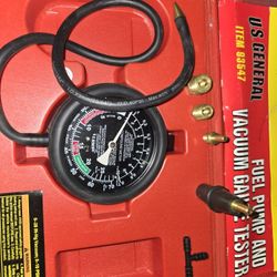 Fuel Pump And Vacuum Gage Tester 