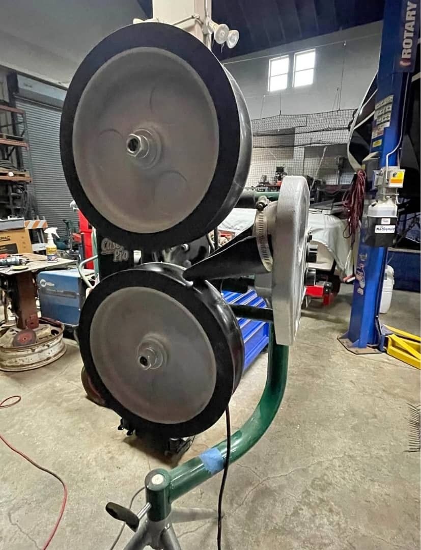 Atec pitching machine, baseball