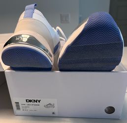 DKNY Women's Juna Sneakers  white and blue US 9.5   new with the original box