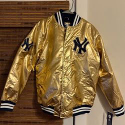 Yankees Gold Bomber Jacket (M)