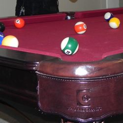 Custom Mahogany Pool Table