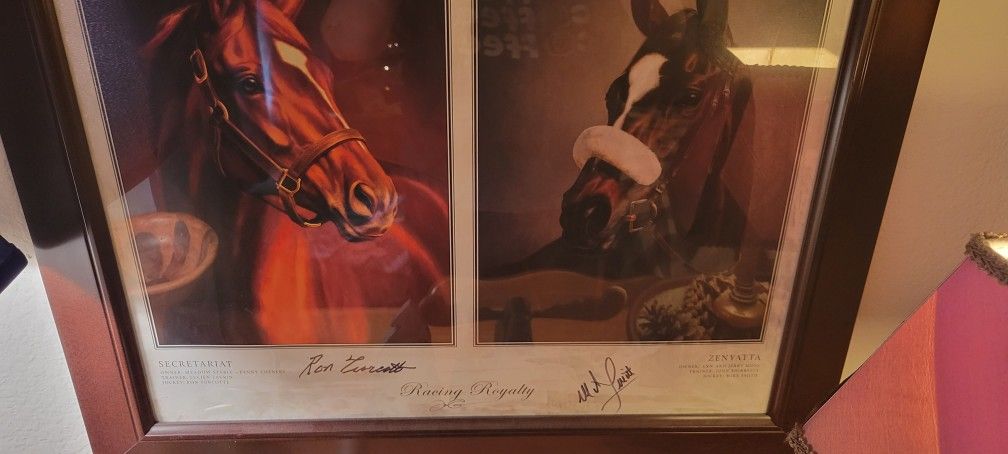 Horse Jockey Mike SmithZenyattaSecretariat and Fred Stone