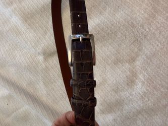 Torino brown alligator Belt Size 36