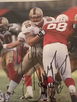 Jeremy Newberry 49ers autographed 8x10