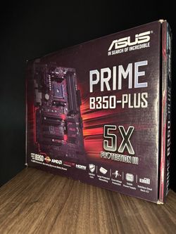 ASUS Prime B350-Plus AM4 ATX Motherboard (With I/O Shield)