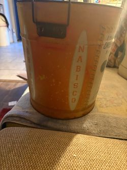 Antique trash can