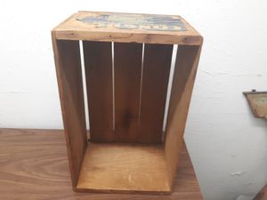 Photo Old Wood food packing Crate