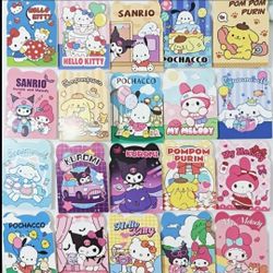 20 PACK Sanrio Characters Mini Notebooks Party Favors Christmas (16 LINED PAGES PER BOOK)