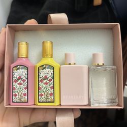 Mini Gucci Perfume And Burberry Her 