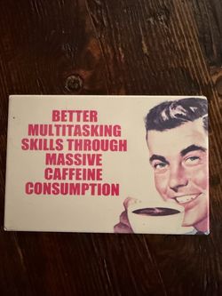 Vintage Retro Graphic Coffee Magnet