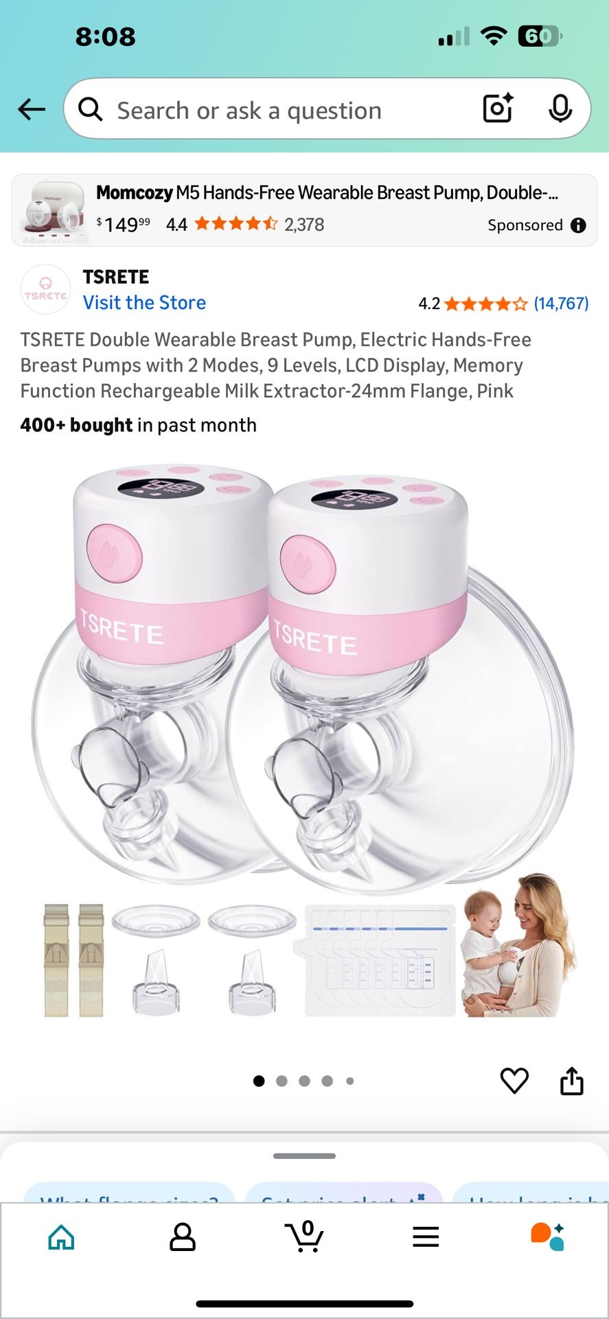 24 Mm Travel Breast Pump 