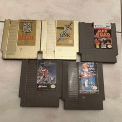 Large Collection Of Vintage Nintendo NES Game Cartridges