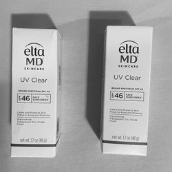 Set Of 2 Elta MD UV Clear Broad-Spectrum SPF 46 Face Sunscreen Ex 2027