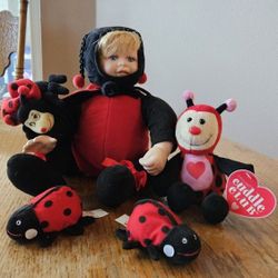 ADORABLE UNIQUE LADYBUGS DOLLS NEW