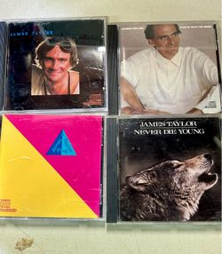 James Taylor CD Lot: Dad Loves His Work, That's Why I'm Here, Flag, Never Die Young