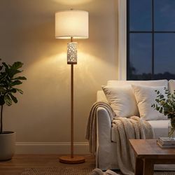 Vintage Floor Lamp with Night light