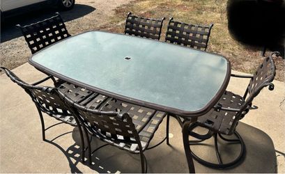 Outdoor dining table