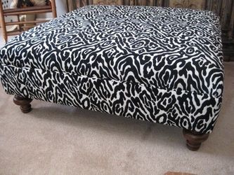 Custom ottomans diff styles and colors also corner chairs good for hair shops and others