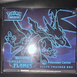 Pokémon Phantasmal Flames Pokémon Center ETB – Sealed (Minor Tear in Corner