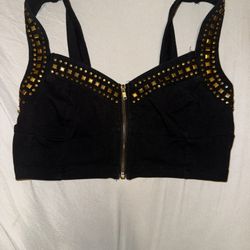 Gold And Black Tank Top