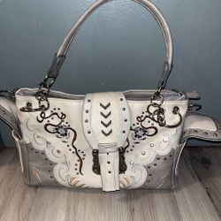 Western Style Embroidered Handbag