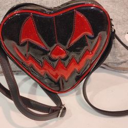 Pumpkin Kult Love Pain And Stitches Purse