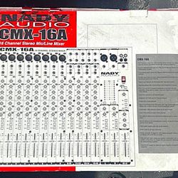 Nady CMX-16A 16 Channel Audio Mixer - New In Box