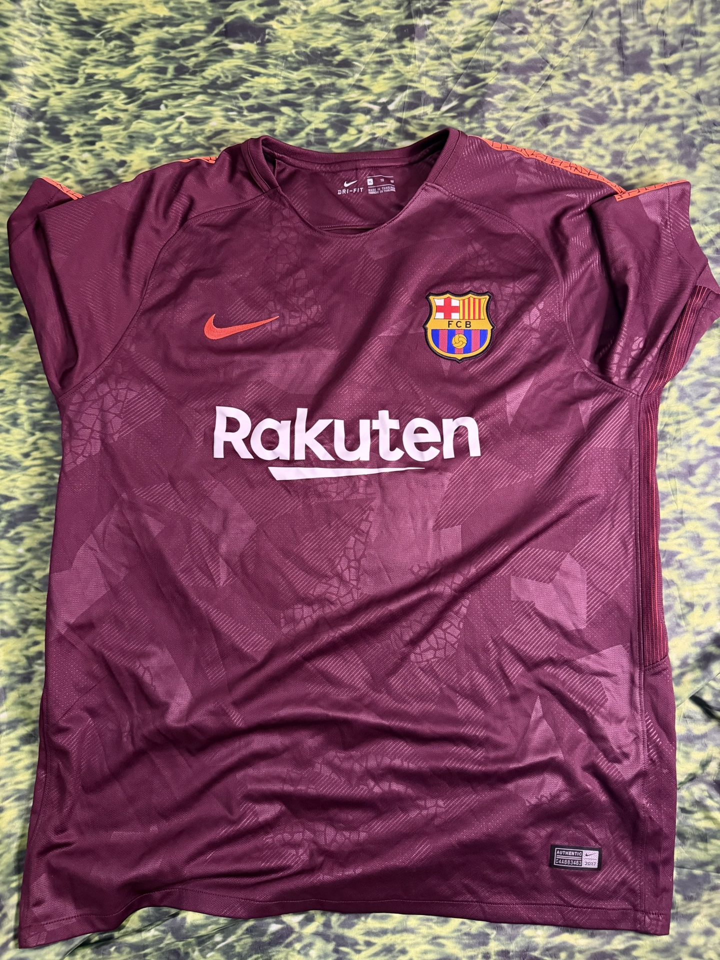 FC Barcelona Rakuten Jersey 2017 size xl