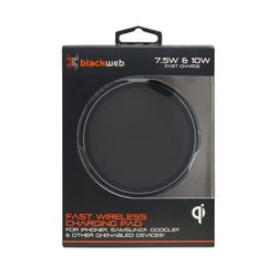 New Blackweb 10-watt Universal Wireless Charging Pad (Black)