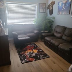 Leather Recliner Sofa And Love Seat 