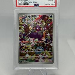 2023 POKEMON PAR EN-PARADOX RIFT ILLUSTRATION RARE #206 MORPEKO PSA  8