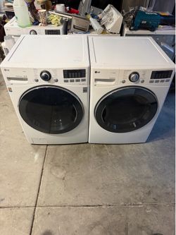LG Washer and  Gas Dryer Set With Steam Care