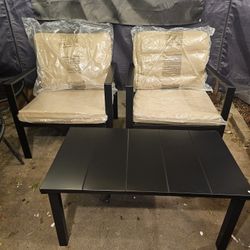 3pc Metal Patio Set