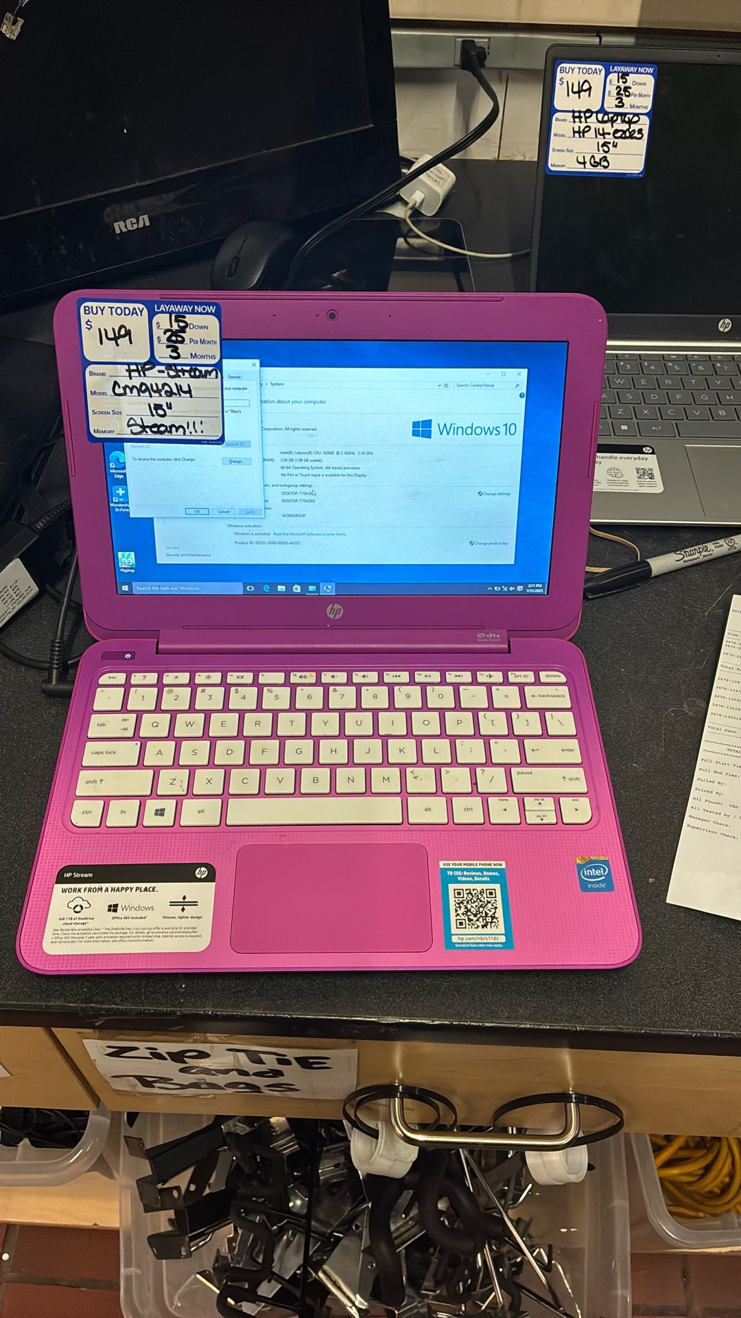 Pink Laptop Stream $149  ( Layaway Available $15 Down ) Great Christmas gift !!! 1015 Summit Ave Greensboro 