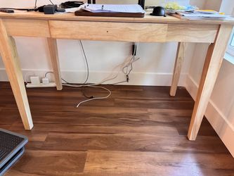 Solid wood desk
