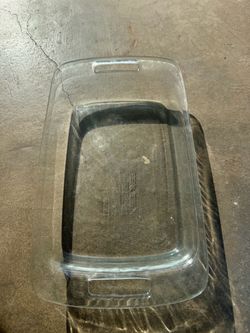 Clear ceramic baking tray
