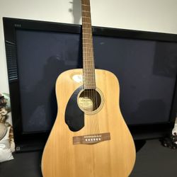 Fender guitar, CD-60S Dread LH/NAT